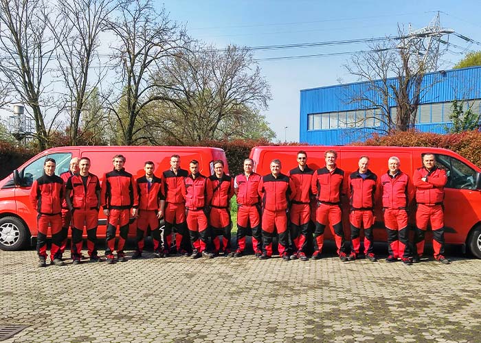 Manutenzione attrezzature squadre antincendio